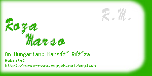 roza marso business card